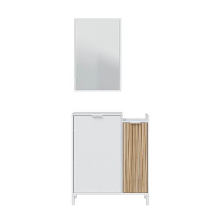 Photo Entryway unit 2 drawers + mirror 77x91x24 cm REF: 0E6748A - TEMPUS