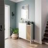 Photo Entryway unit 2 drawers + mirror 77x91x24 cm REF: 0E6748A - TEMPUS