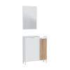 Photo Entryway unit 2 drawers + mirror 77x91x24 cm REF: 0E6748A - TEMPUS