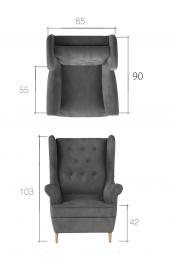 CONJUNTO DE SÁLON SOFÁ LINEAL 2 PLAZAS I PATAS ALTAS Y UN SILLON AROS TURQUESA