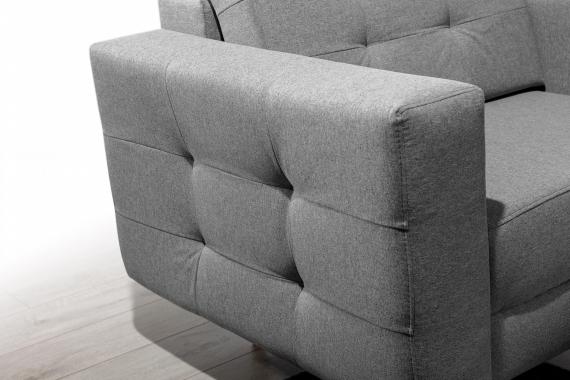 Photo Set 3 + 1 sofa bed + armchair - dark gray - 235 cm - ASGARD