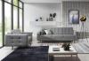 Photo Set 3 + 1 sofa bed + armchair - dark gray - 235 cm - ASGARD