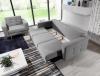 Photo Set 3 + 1 sofa bed + armchair - light gray - ASGARD