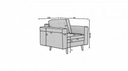 Sillón-gris claro - ASGARD