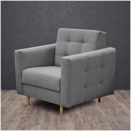 Sillón estilo escandinavo - Godivo, Gris claro