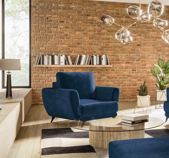 Photo Armchair - MEGIS, Blue