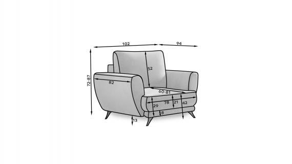Photo Armchair - MEGIS, Gray