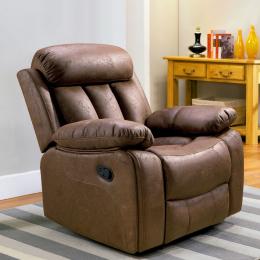 SOFA 1P RELAX TAP.JADE MOD.MADRID 2 CHOCOLATE