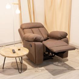 SOFA 1P RELAX TAP.JADE MOD.MADRID 2 CHOCOLATE