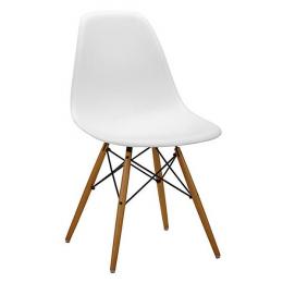 JUEGO DE 4 SILLAS PATAS MADERA MOD.DINAMARCA BLANCO