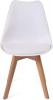 Foto JUEGO DE 4 SILLAS TAP.PU P/MADERA MOD.FINA BLANCO