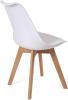 Foto JUEGO DE 4 SILLAS TAP.PU P/MADERA MOD.FINA BLANCO