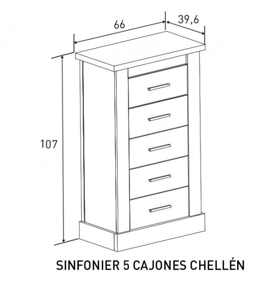 Foto SINFONIER 5C MOD.CHELLEN CAMBRIA-BLANCO