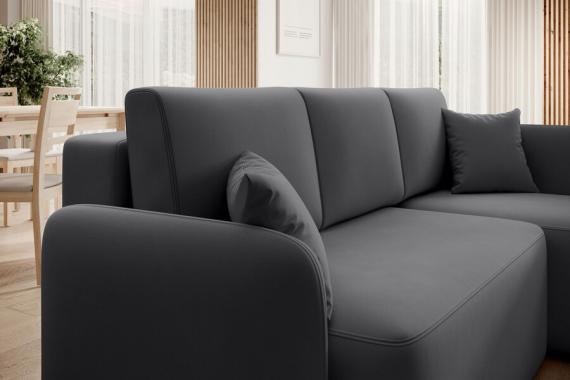 Foto SOFÁ CAMA CON ARCÓN 206 CM X 150 CM HADSON GRIS OSCURO