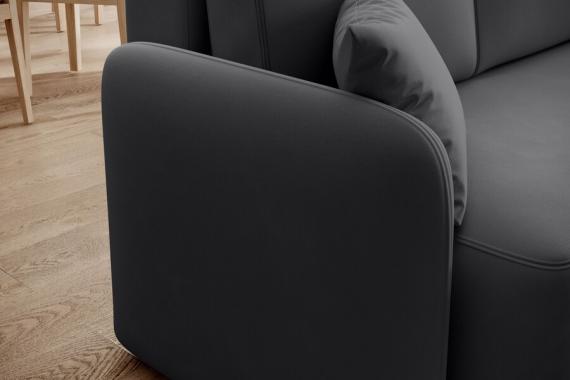 Foto SOFÁ CAMA CON ARCÓN 206 CM X 150 CM HADSON GRIS OSCURO