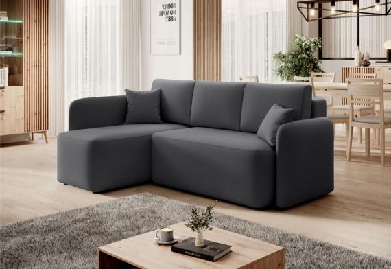 Foto SOFÁ CAMA CON ARCÓN 206 CM X 150 CM HADSON GRIS OSCURO