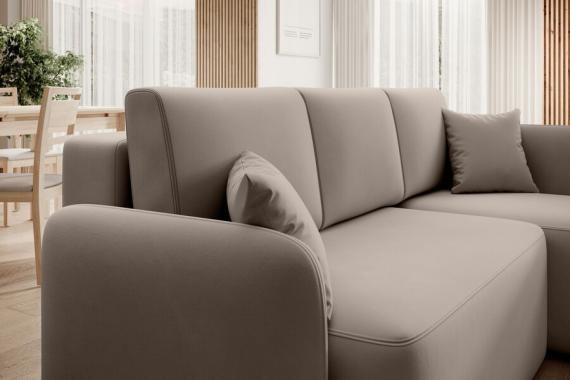 Foto SOFÁ CAMA CON ARCÓN 206 CM X 150 CM HADSON BEIGE