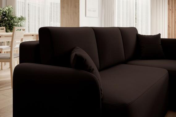 Foto SOFÁ CAMA CON ARCÓN 206 CM X 150 CM HADSON MARRÓN