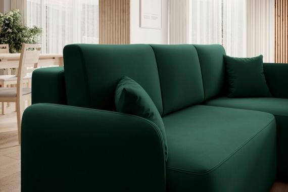 Foto SOFÁ CAMA CON ARCÓN 206 CM X 150 CM HADSON VERDE