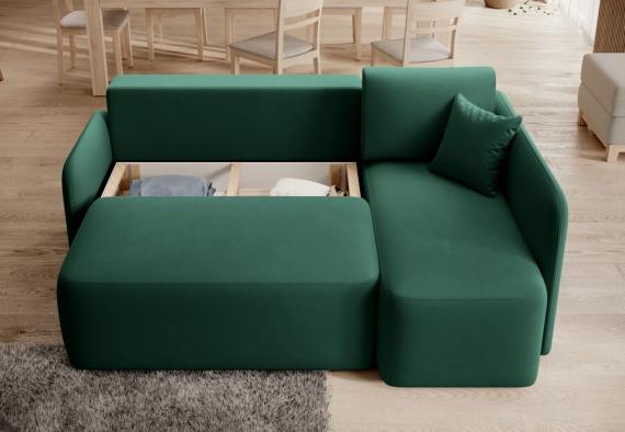 Foto SOFÁ CAMA CON ARCÓN 206 CM X 150 CM HADSON VERDE