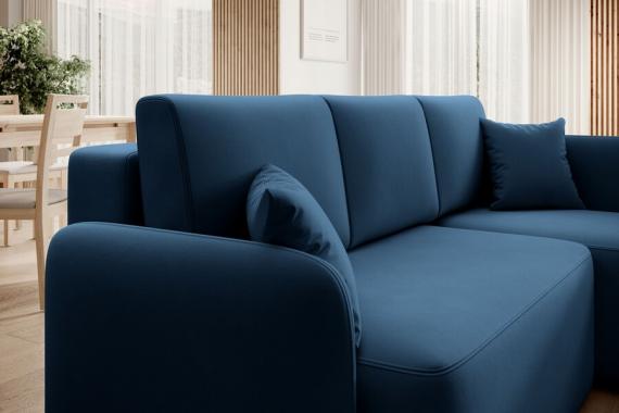Foto SOFÁ CAMA CON ARCÓN 206 CM X 150 CM HADSON AZUL
