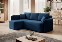 SOFÁ CAMA CON ARCÓN 206 CM X 150 CM HADSON AZUL