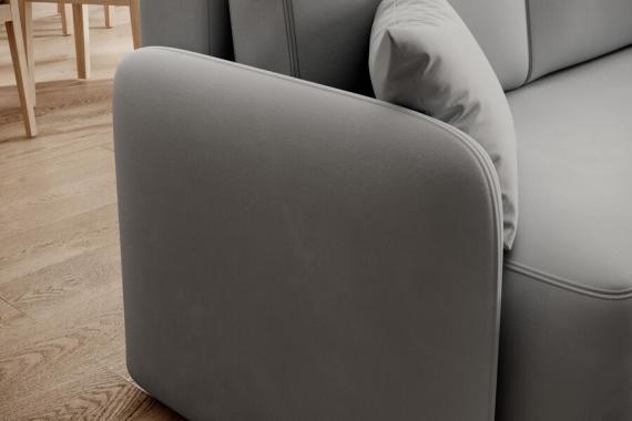 Foto SOFÁ CAMA CON ARCÓN 206 CM X 150 CM HADSON GRIS CLARO