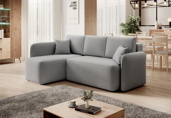 Foto SOFÁ CAMA CON ARCÓN 206 CM X 150 CM HADSON GRIS CLARO