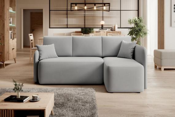 Foto SOFÁ CAMA CON ARCÓN 206 CM X 150 CM HADSON GRIS CLARO