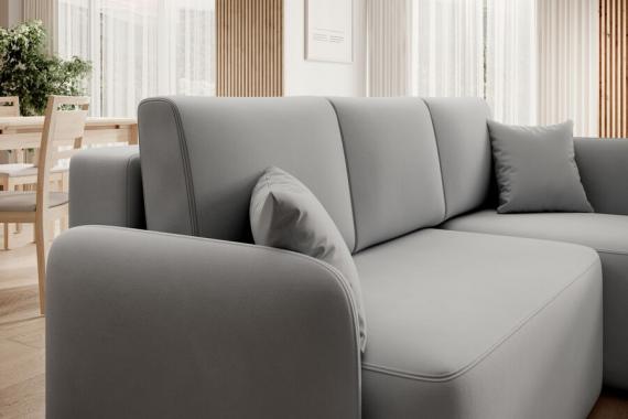 Foto SOFÁ CAMA CON ARCÓN 206 CM X 150 CM HADSON GRIS CLARO