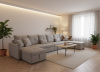 Photo Sofa 2 beds + 2 storage compartments + USB + Type-C + cup holders - 406cm x 130cm - COSTA U XXL