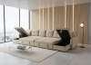 Photo Sofa 2 beds + 2 storage compartments + USB + Type-C + cup holders - 406cm x 130cm - COSTA U XXL