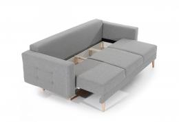 3-seater sofa bed - Beige - 235cm - ASGARD