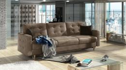 3-seater sofa bed - Brown - 235cm - ASGARD