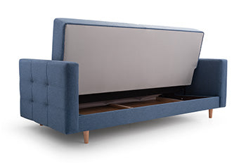 Photo 3-seater sofa bed - GODIVO, Pink, 210cm