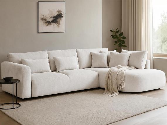 Photo Sofa 300 cm x 185 cm Cream - JACOBS L