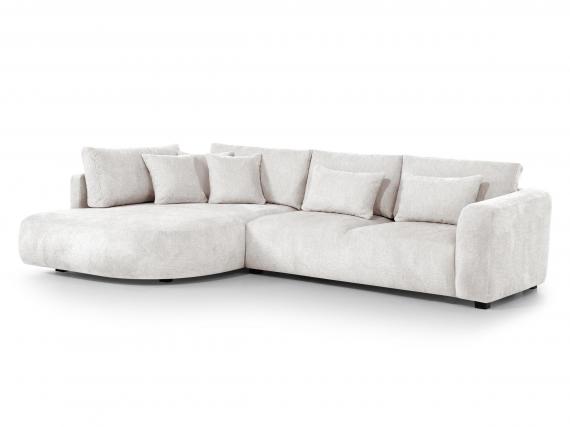 Photo Sofa 300 cm x 185 cm Cream - JACOBS L