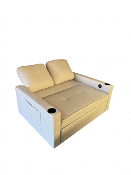 Foto Sofá cama 2 plazas moderno+USB+type-C+portavasos-140cm - Costa R