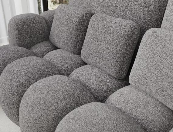 Foto Sofá cama 256 cm - gris -  COTONN