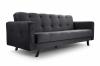 Photo 3-seater sofa bed - Lizbona, Dark gray, 227 cm