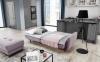 Foto SOFÁ CAMA CLIC-CLAC 220 CM BELLIS MARRÓN CLARO/TERCIOPELO