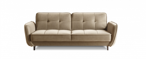 Foto SOFÁ CAMA CLIC-CLAC 220 CM BELLIS MARRÓN CLARO/TERCIOPELO