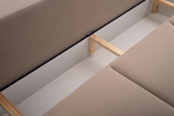 Photo Sofa bed - Beti, Beige, 246 cm