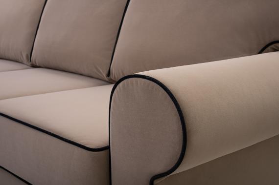 Photo Sofa bed - Beti, Beige, 246 cm