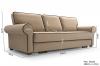 Photo Sofa bed - Beti, Beige, 246 cm