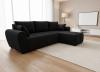 Foto Sofá Cama Chaise Longue Reversible negro DORA