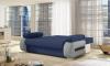 Photo Classic sofa bed reinvented with modern design 202 cm - Laura, Blue