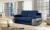 Classic sofa bed reinvented with modern design 202 cm - Laura, Blue