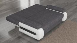 Classic sofa bed reinvented with modern design 202 cm - Laura, Dark Gray/Light Gray
