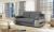 Classic sofa bed reinvented with modern design 202 cm - Laura, Dark Gray/Light Gray
